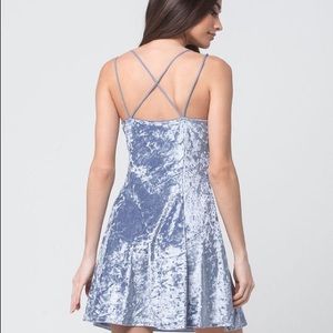 Currently selling this baby blue velvet dress!